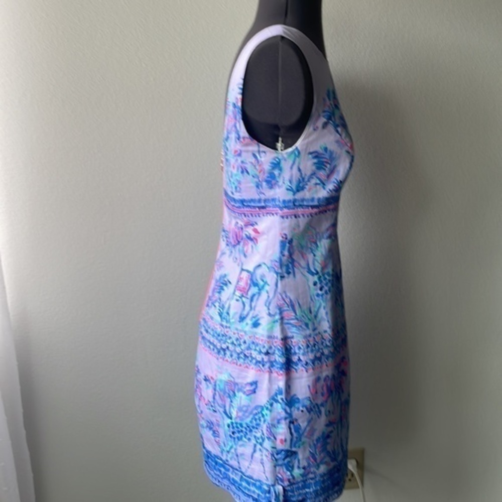 Lilly Pulitzer dress sundress light lilac size 2 animal themed - Picture 4 of 12